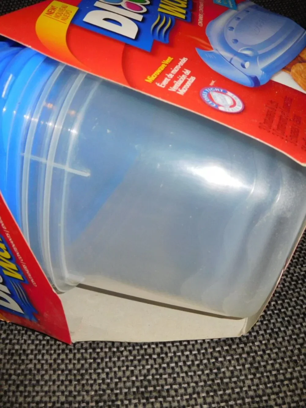 Dixie Ware 3 Count Pack Plastic Food Containers Microwave Vent 64 oz Square NEW